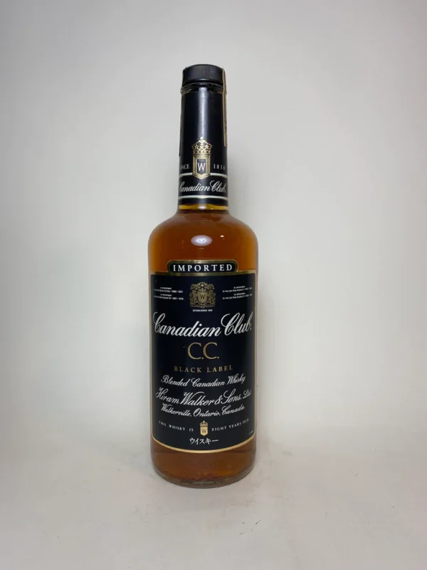 Canadian Club Black Label 8YO Blended Canadian Whisky – Distilled 1980s / Bottled 1990s (40%, 75cl)